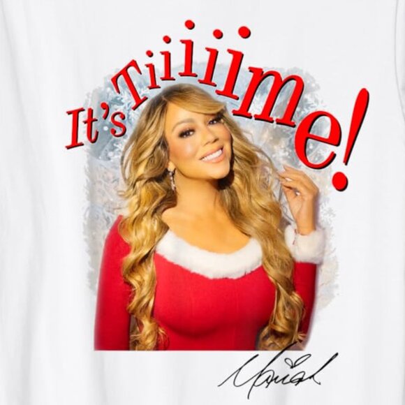 Mariah Carey It_s Time 30th Anniversary Christmas T-Shirt 140 - Picture 2 of 5
